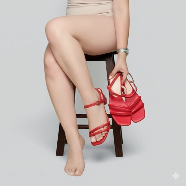 Sandalias Rojas de Tacón KALIAM – T37