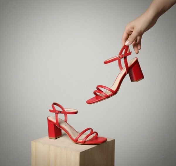 Sandalias Rojas de Tacón KALIAM – T37