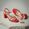 Sandalias Rojas de Tacón KALIAM – T37